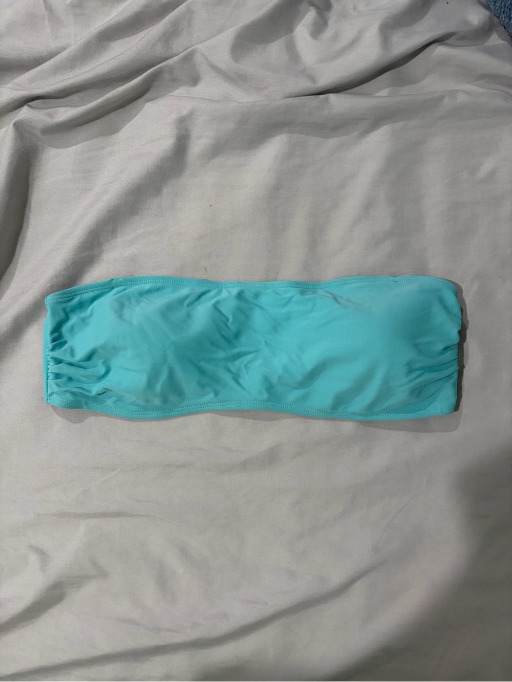 Forever 21 Strapless Bandeau Bikini Top - Aqua